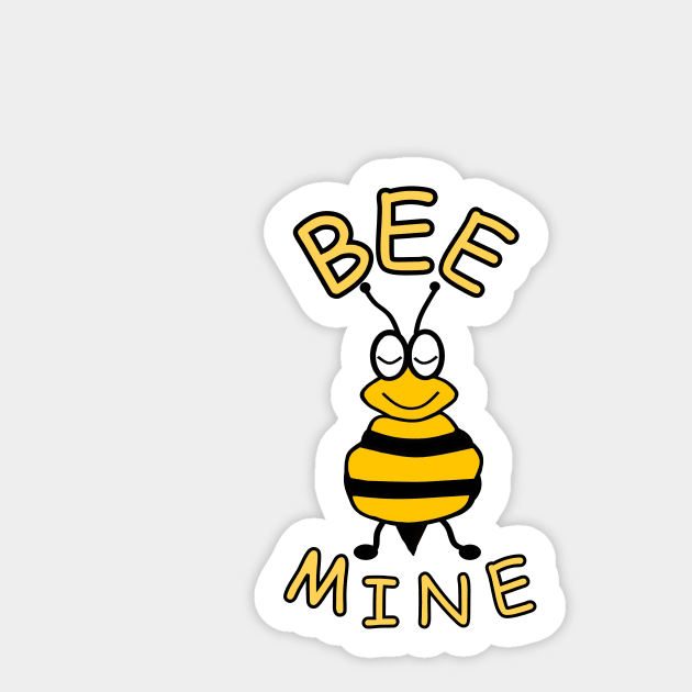 HONEY Bee My Valentine Sticker by SartorisArt1